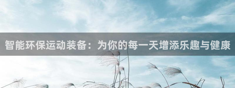 征途国际软件：智能环保运动装备：为你的每一天增添乐趣