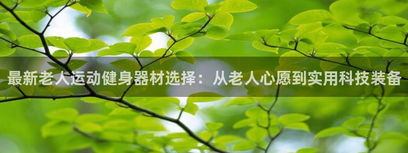 征途国际集团E.ON：最新老人运动健身器材选择：从老人心愿到
